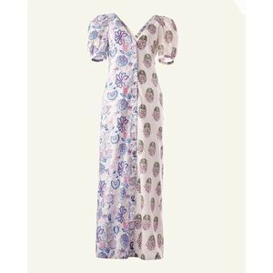 NWT Alix of Bohemia Fifty Fifty Bloom Floral Dress Button Front Size L